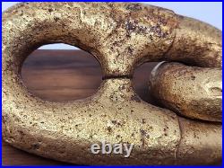 USS Michigan 1844 Anchor Chain Plaque First Iron Hulled U. S. Navy Warship