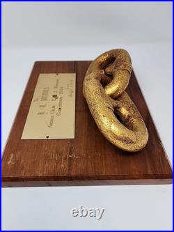 USS Michigan 1844 Anchor Chain Plaque First Iron Hulled U. S. Navy Warship