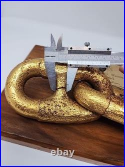 USS Michigan 1844 Anchor Chain Plaque First Iron Hulled U. S. Navy Warship