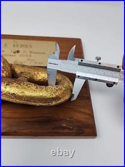 USS Michigan 1844 Anchor Chain Plaque First Iron Hulled U. S. Navy Warship