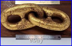 USS Michigan 1844 Anchor Chain Plaque First Iron Hulled U. S. Navy Warship