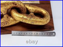 USS Michigan 1844 Anchor Chain Plaque First Iron Hulled U. S. Navy Warship