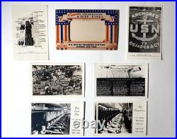 USS Missouri & WW2 Navy Memorabilia Lot Matchbooks Postcards etc 10 pcs with Bonus