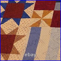 USS Navy Constant MSO-427 Reunion Quilt Gratitude Coverlette Eagle Stars Liberty