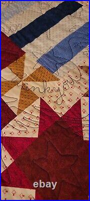 USS Navy Constant MSO-427 Reunion Quilt Gratitude Coverlette Eagle Stars Liberty