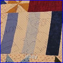 USS Navy Constant MSO-427 Reunion Quilt Gratitude Coverlette Eagle Stars Liberty