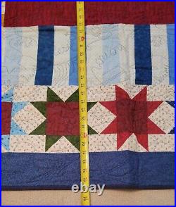 USS Navy Constant MSO-427 Reunion Quilt Gratitude Coverlette Eagle Stars Liberty