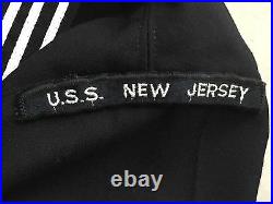 USS New Jersey BB-62 Original US Navy UNIFORM Insignia Named