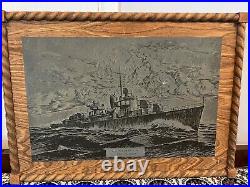 USS O'Bannon (DD-450) World War II Battleship Plaque A E PITTMAN