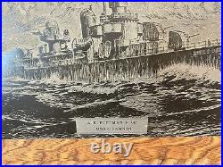 USS O'Bannon (DD-450) World War II Battleship Plaque A E PITTMAN