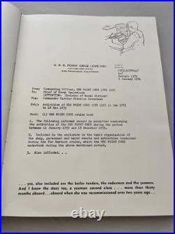 USS Point Cruz CVE-119 1953 Cruise Book Naval History Yearbook Slipcase