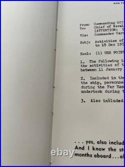 USS Point Cruz CVE-119 1953 Cruise Book Naval History Yearbook Slipcase