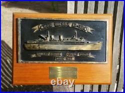 USS SIERRA AD-18 Service with Distinction Plaque Navy Ship 1943 1990's