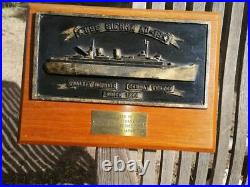 USS SIERRA AD-18 Service with Distinction Plaque Navy Ship 1943 1990's