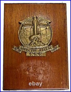 USS Stonewall Jackson SSBN634 Brass Plaque 9x12.25 inches 4lbs 2ozs c7989