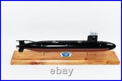 USS Trepang SSN-674 Submarine Model, US Navy, Scale Model, Mahogany, Sturgeon