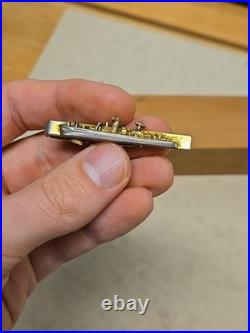 USS Valdez DE-1096 Navy Commissioning Medal & Clip Navy CPO Estate RARE SET