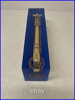 USS West Virginia SSBN 736 Brass Submarine In Lucite Commonwealth Castings HTF