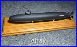 USS Whale (SSN-638) Nuclear Submarine Presentation Model On Wooden Base