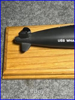 USS Whale (SSN-638) Nuclear Submarine Presentation Model On Wooden Base