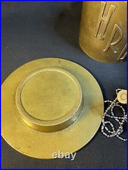 USS Whippoorwill MSC-207 Ashtray & Trench Art Canisters Brass