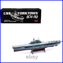USS Yorktown (CV-5) Aircraft Carrier US Navy World War II 1/1000 Diecast Mo
