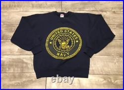 United States Blue Adult Sweatshirt Pullover Size Small Soffe Vintage US Navy