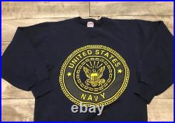 United States Blue Adult Sweatshirt Pullover Size Small Soffe Vintage US Navy