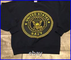 United States Blue Adult Sweatshirt Pullover Size Small Soffe Vintage US Navy