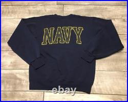 United States Blue Adult Sweatshirt Pullover Size Small Soffe Vintage US Navy