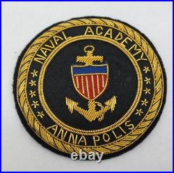 United States Naval Academy Annapolis Shoulder Crest Bullion Patch AL