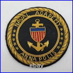 United States Naval Academy Annapolis Shoulder Crest Bullion Patch AL