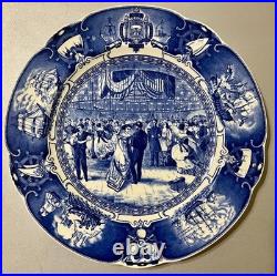 United States Naval Academy Wedgewood, blue, Naval Academy Hop, 1869