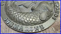 United States Naval Submarine School New London Plaque 1960's