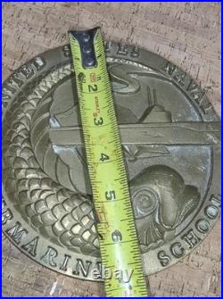 United States Naval Submarine School New London Plaque 1960's