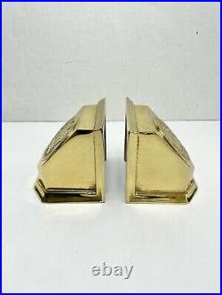 United States Navy Bookend Pair Solid Brass Navy Seal Heavy Duty