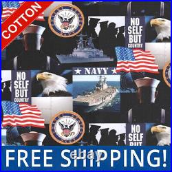 United States Navy Cotton Fabric $$ Buy More Save More $$ #1223