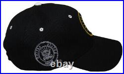 United States Navy Emblem US Navy On Bill Black With Shadow Embroidered Cap Hat