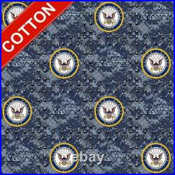 United States Navy Grate Cotton Fabric 44 Wide Sold by The Yard & Bolt