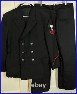 United States Navy Named Zeigler Wool Uniform Jacket/ Pants & Shirt Pic Measure