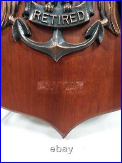 United States Navy Retired Plaque large, approximately 18 by 14 inches