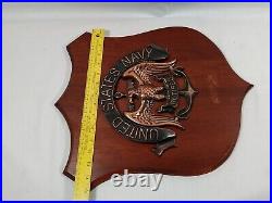 United States Navy Retired Plaque large, approximately 18 by 14 inches