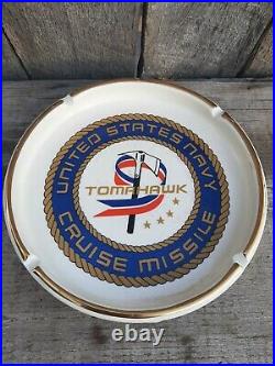United States Navy Tomahawk Missle Ashtray Vintage