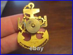 United States Navy U. S. N. 1/20 Gold Filled 10kt Vanguard Original Pin 1/3/4x 1.8