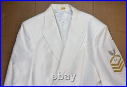 United States Navy USN Dinner Dress White Jacket Gloves Bowtie Flying Cross 5G52