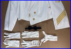 United States Navy USN Dinner Dress White Jacket Gloves Bowtie Flying Cross 5G52