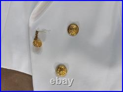 United States Navy USN Dinner Dress White Jacket Gloves Bowtie Flying Cross 5G52