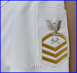 United States Navy USN Dinner Dress White Jacket Gloves Bowtie Flying Cross 5G52
