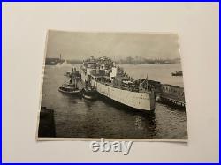 United States Navy WWII USS Indianapolis (CA-35) Launching 1931 Photograph