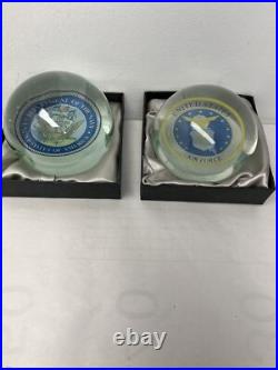 United States Navy and Air Force Dynasty Gallery Heirloom Collection Paperweight
